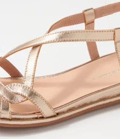 Bowey Champagne Leather Sandals
