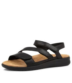 Boyde Xw Black Leather Sandals Bs
