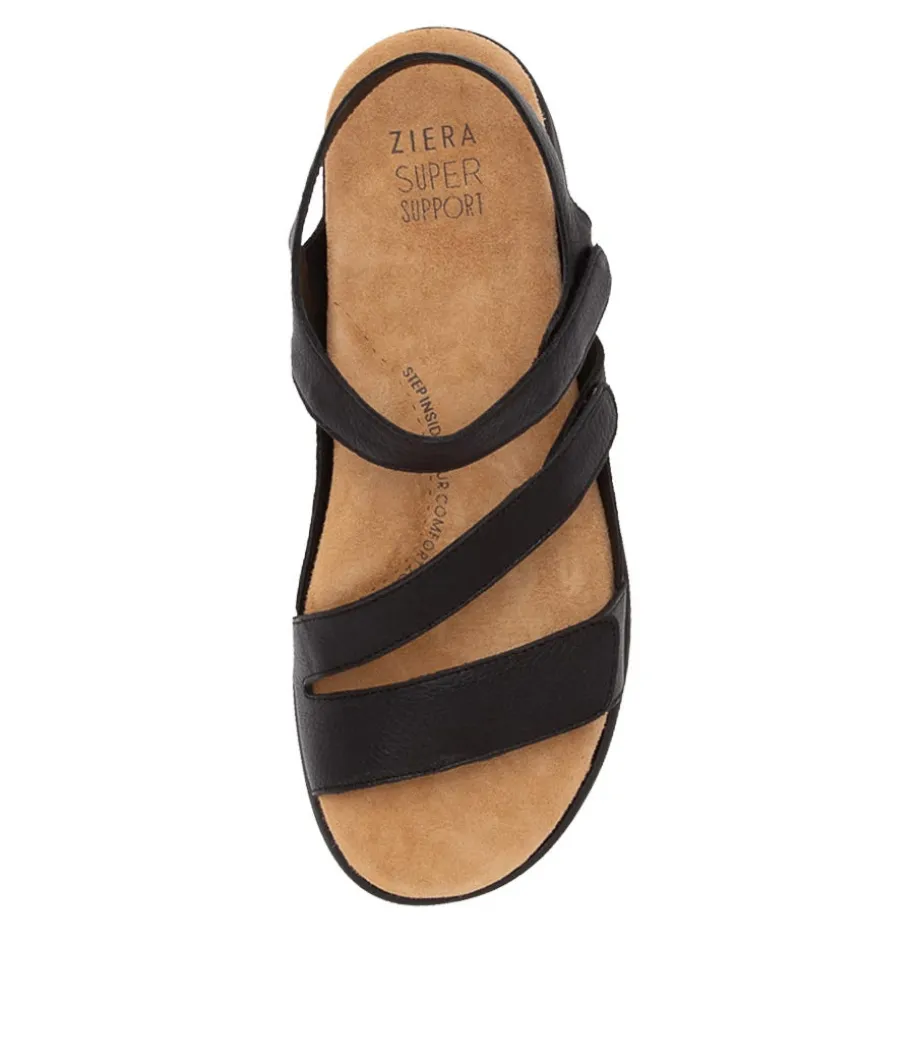 Boyde Xw Black Leather Sandals Bs