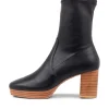 Brave Black Stretch Ankle Boots