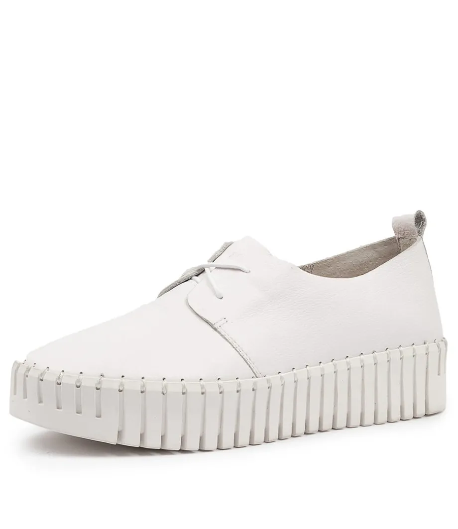Brenda White Leather