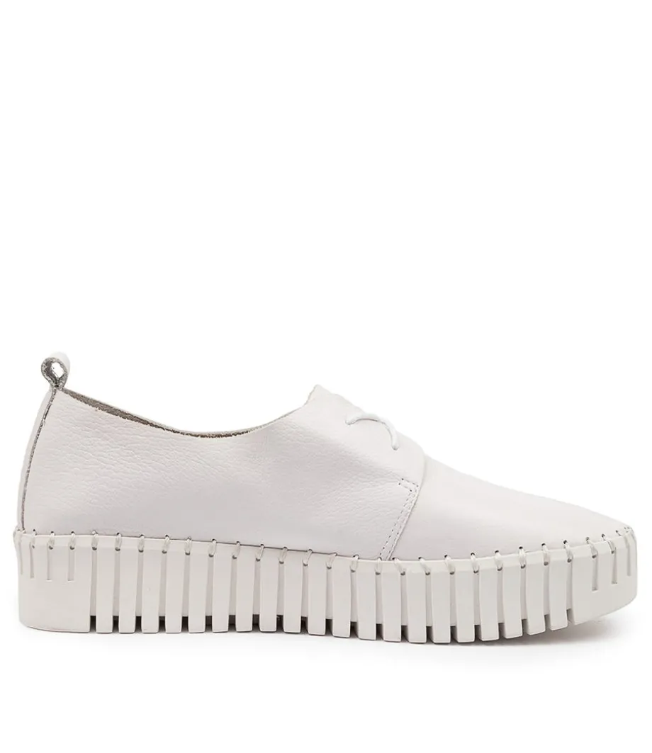 Brenda White Leather