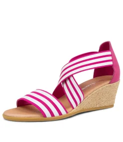 Briage Dj Fuchsia&White Fuchsia Elastic Leather