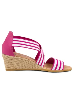 Briage Dj Fuchsia&White Fuchsia Elastic Leather