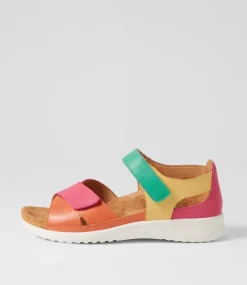 Bronn Xw Bright Multi Leather Sandals