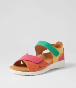 Bronn Xw Bright Multi Leather Sandals