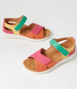 Bronn Xw Bright Multi Leather Sandals
