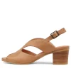 Bubba Dark Tan Leather Sandals
