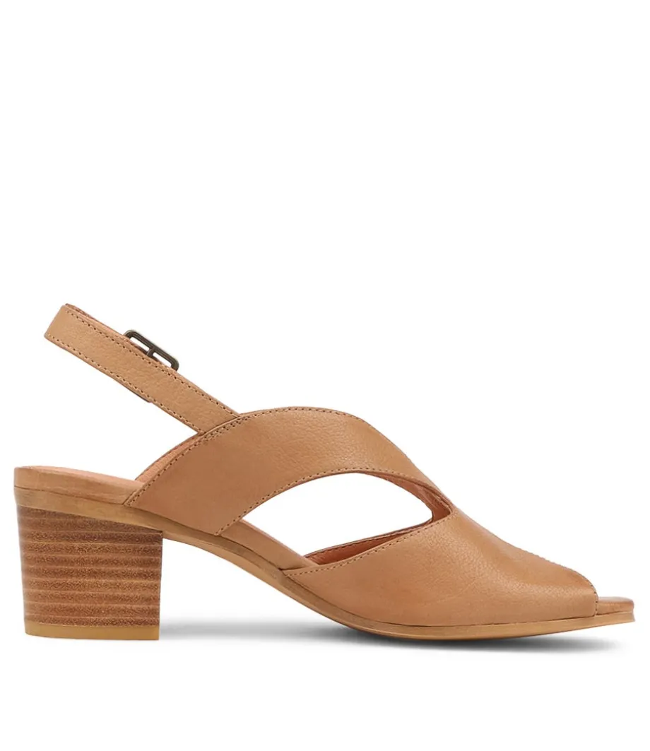 Bubba Dark Tan Leather Sandals