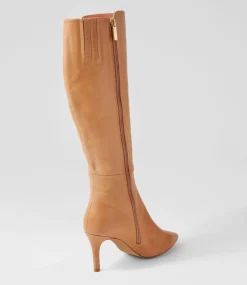 Buel Cappuccino Leather Knee High Boots