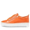 Bump Orange Patent Leather Sneakers Ws