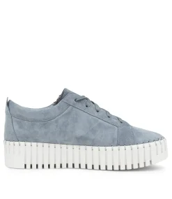 Bump Steel Suede Sneakers White Sole