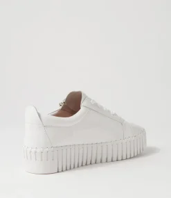Bump White Patent Leather Sneakers