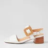 Cabalas W White Leather Sandals