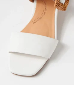 Cabalas W White Leather Sandals