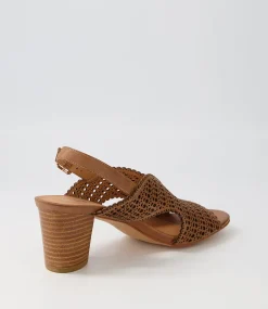 Cailely Tan Leather Sandals