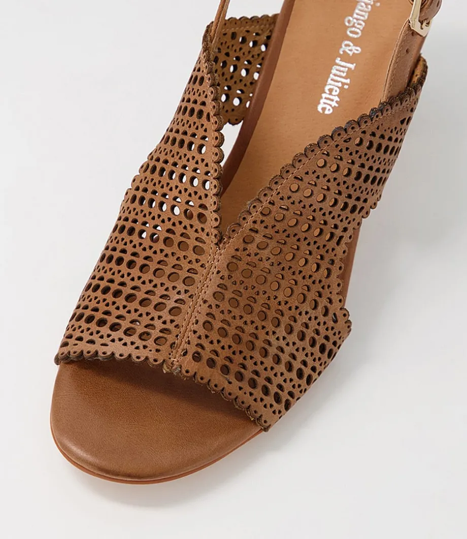 Cailely Tan Leather Sandals