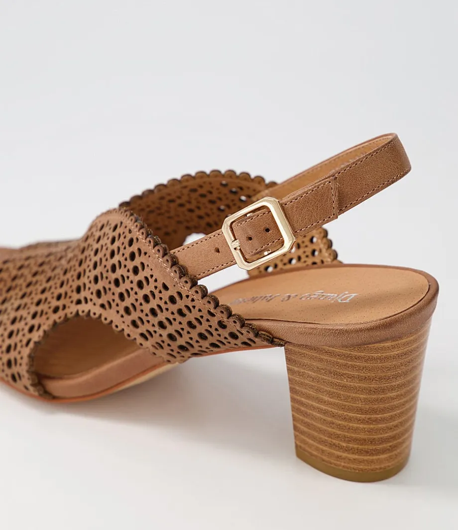 Cailely Tan Leather Sandals