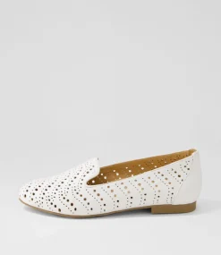 Calbert Xf White Leather Loafers