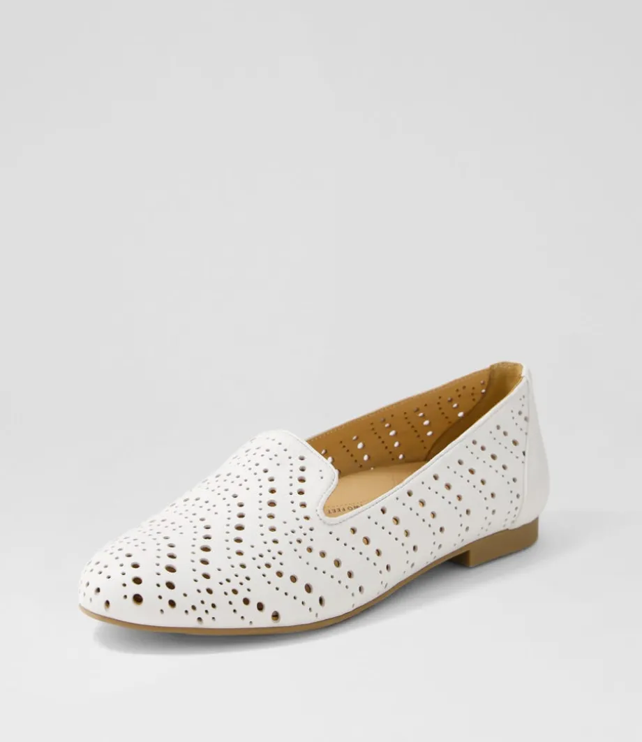 Calbert Xf White Leather Loafers