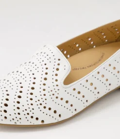 Calbert Xf White Leather Loafers