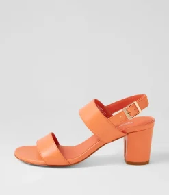 Calons Cantaloupe Leather Sandals