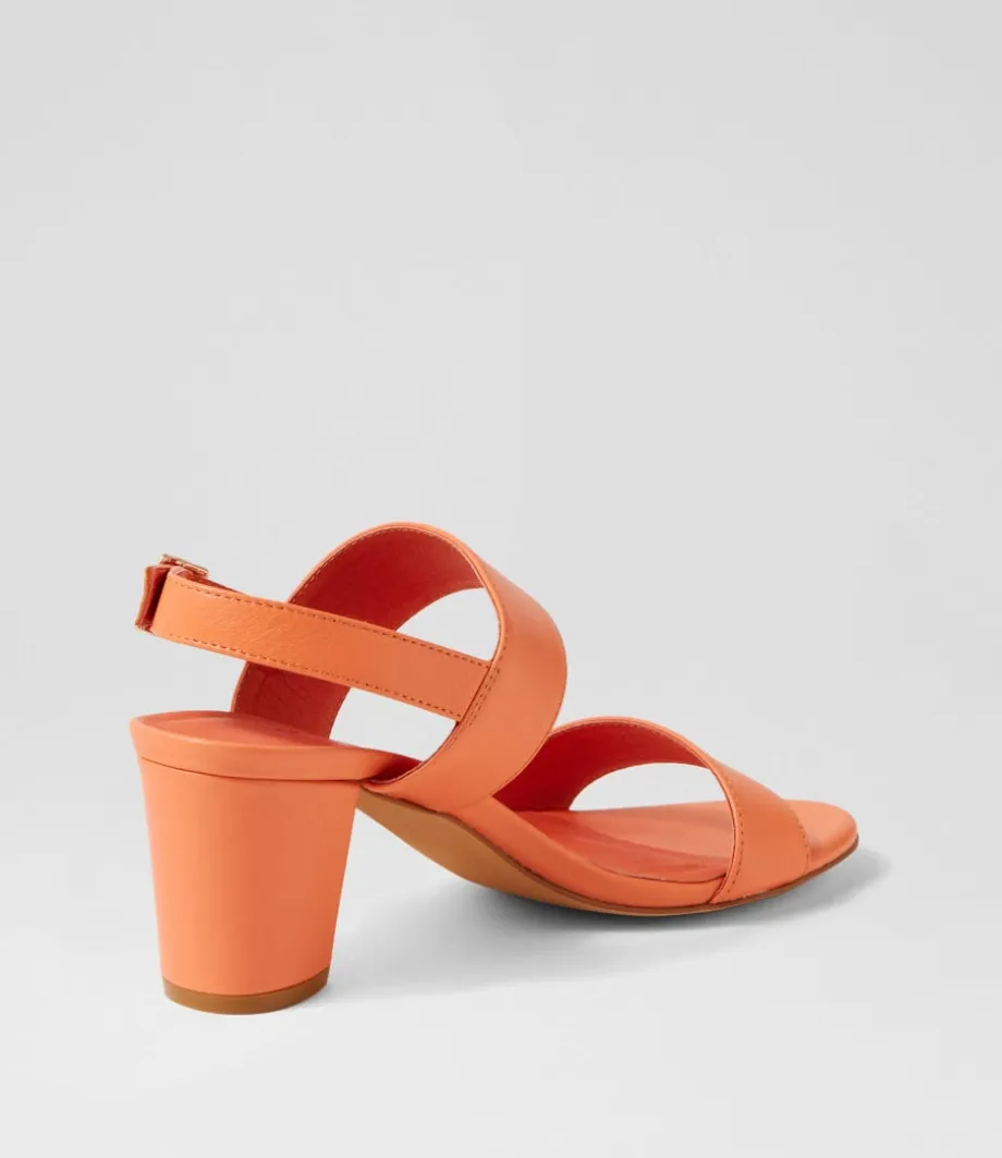 Calons Cantaloupe Leather Sandals