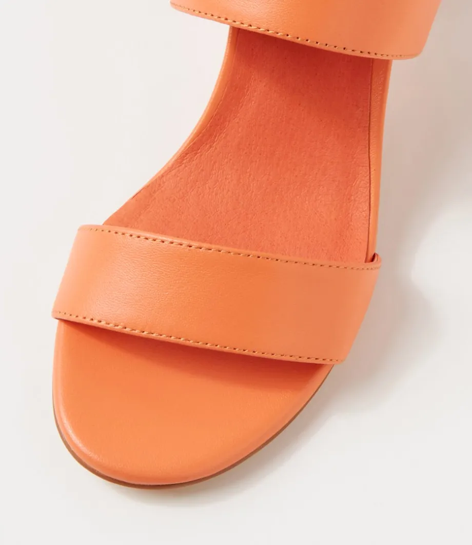 Calons Cantaloupe Leather Sandals