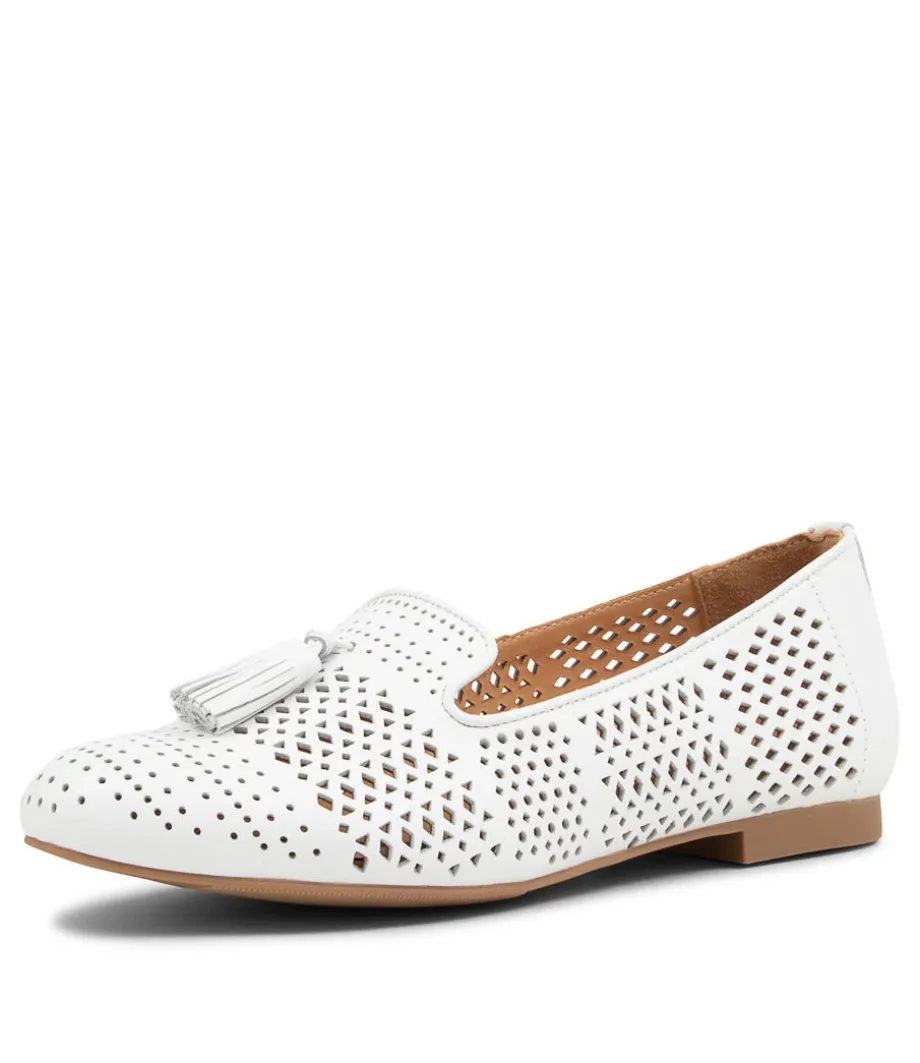 Cambe Xf White Leather Loafers