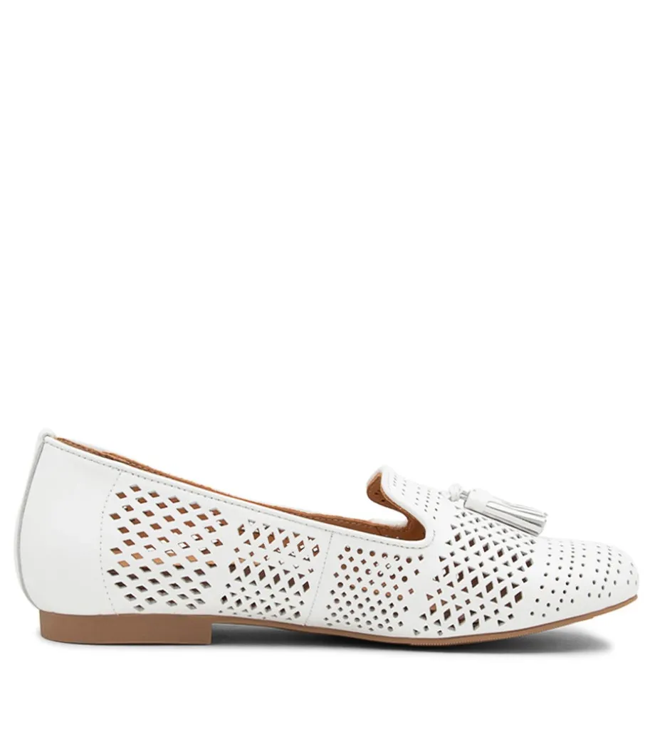 Cambe Xf White Leather Loafers