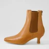 Capeyas Tan Leather Ankle Boots