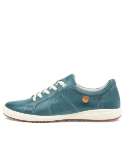 Caren 01 Azur Leather Sneakers