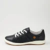 Caren 01 Black Leather Sneakers