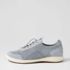 Caren 48 Skyblue Leather Sneakers