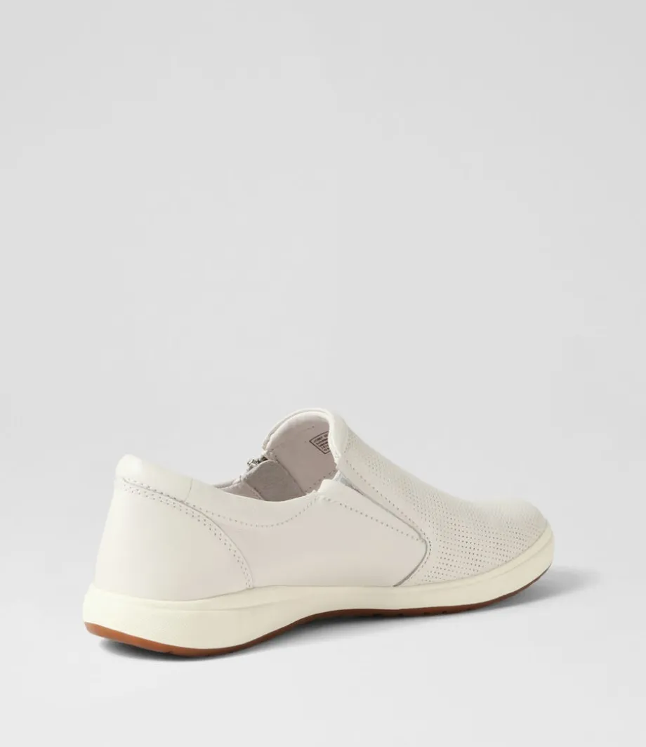 Caren 22 Weiss Leather Sneakers