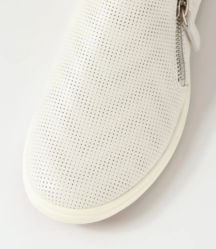 Caren 22 Weiss Leather Sneakers