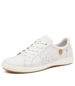 Caren 01 White Leather