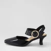 Caris Black Patent Leather Heels