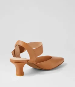 Caris Tan Leather Heels
