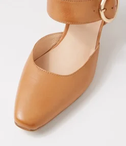Caris Tan Leather Heels