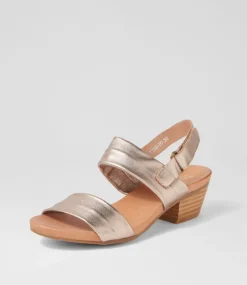 Cartha Champagne Leather Sandals