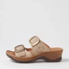 Catalonia 76 Creme Leather Slides