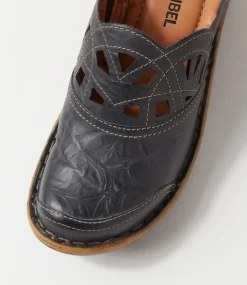 Catalonia 41 Dunkleblau Leather Clogs