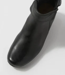 Cathal Xw Black Leather Ankle Boots