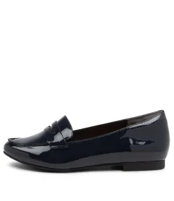 Cedar Xf Navy Patent Leather Loafers