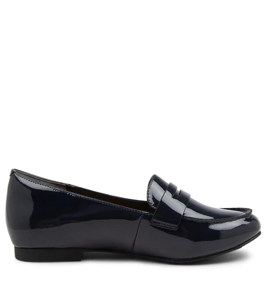 Cedar Xf Navy Patent Leather Loafers