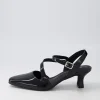 Charissa Black Patent Leather Heels