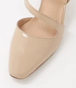 Charissa Camel Patent Leather Heels