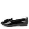 Charter Xf Black Patent Leather Flat Shoes