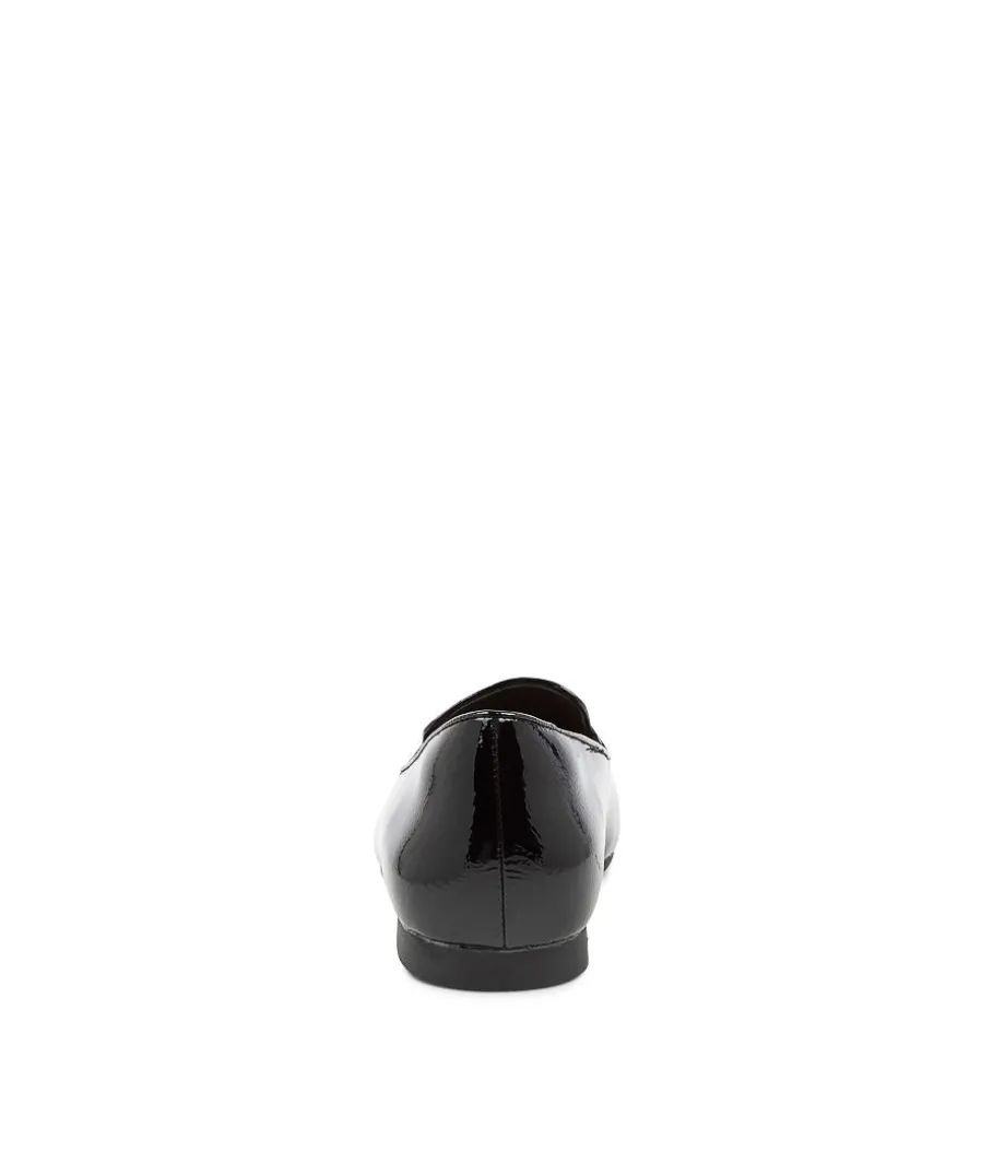 Charter Xf Black Patent Leather Flat Shoes